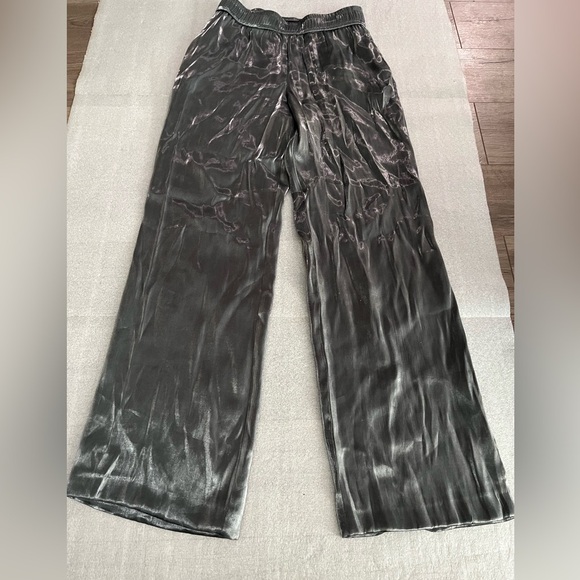 [XS]Zara Metallic Gray Wide leg Trousers - Picture 1 of 8